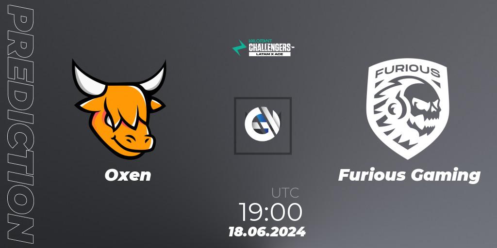 Oxen vs Furious Gaming: Match Prediction. 18.06.2024 at 19:00, VALORANT, VALORANT Challengers 2024 LAS: Split 2