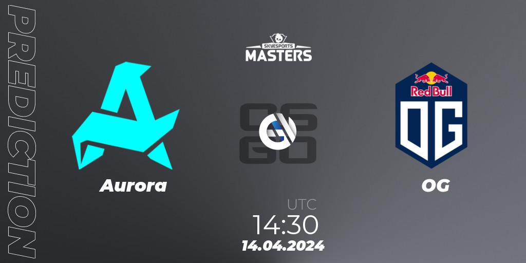 Aurora vs OG: Match Prediction. 14.04.24, CS2 (CS:GO), Skyesports Masters 2024