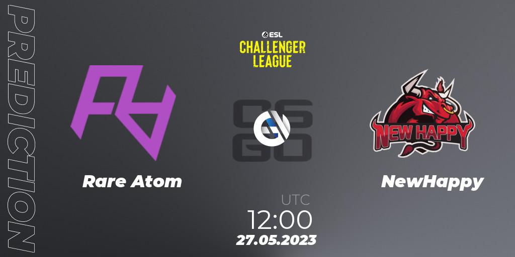 Rare Atom vs NewHappy: Match Prediction. 27.05.23, CS2 (CS:GO), ESL Challenger League Season 45: Asia-Pacific