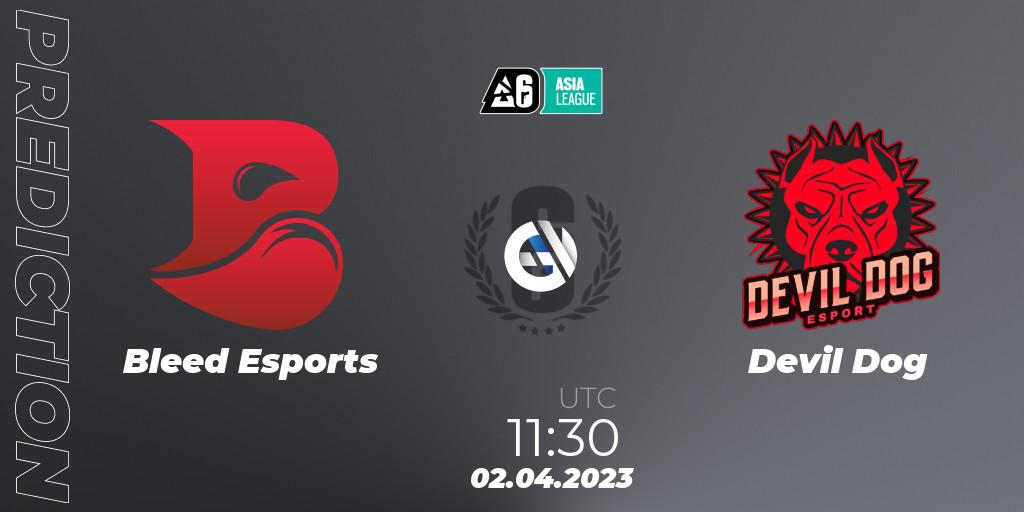 Bleed Esports vs Devil Dog: Match Prediction. 02.04.23, Rainbow Six, SEA League 2023 - Stage 1