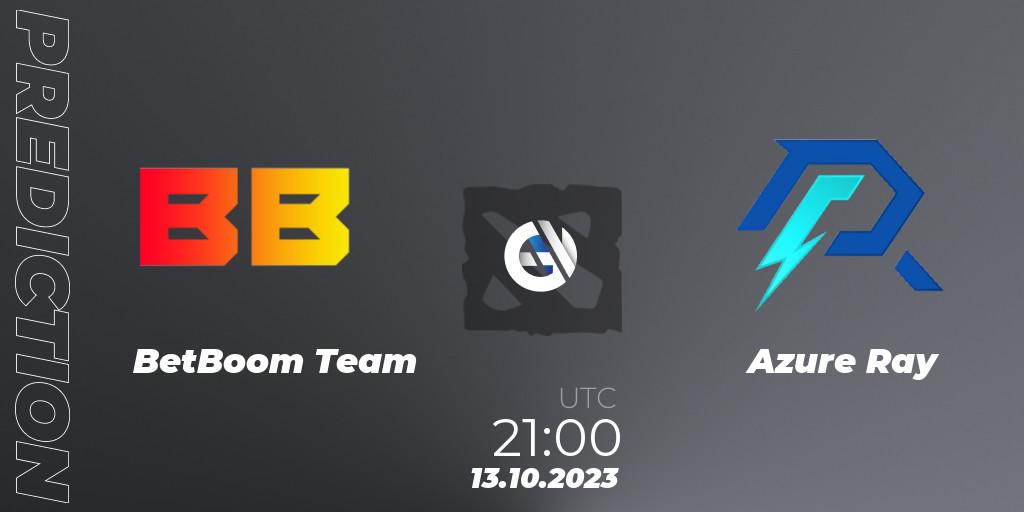 BetBoom Team vs Azure Ray: Match Prediction. 13.10.23, Dota 2, The International 2023 - Group Stage