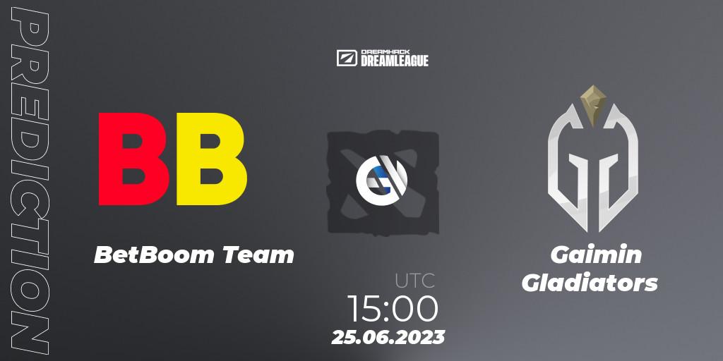 BetBoom Team vs Gaimin Gladiators: Match Prediction. 25.06.23, Dota 2, DreamLeague Season 20