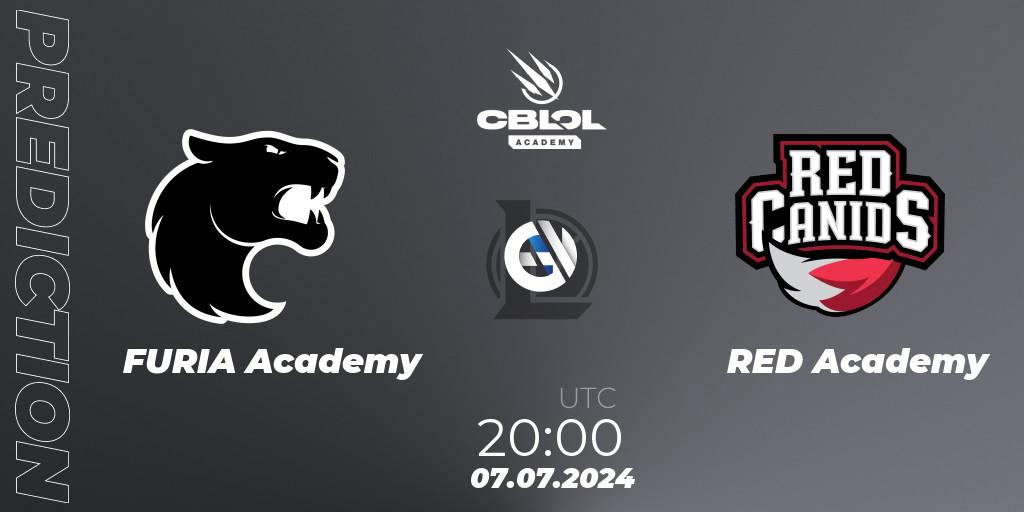 FURIA Academy vs RED Academy: Match Prediction. 08.07.2024 at 20:00, LoL, CBLOL Academy 2024