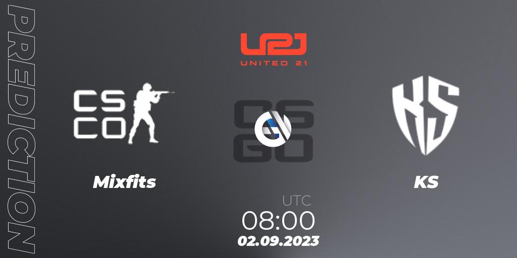 Mixfits vs KS: Match Prediction. 02.09.2023 at 08:00, Counter-Strike (CS2), United21 Season 5