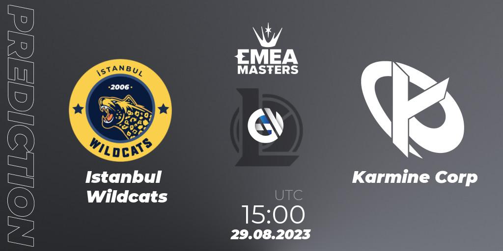 Istanbul Wildcats vs Karmine Corp: Match Prediction. 29.08.23, LoL, EMEA Masters Summer 2023