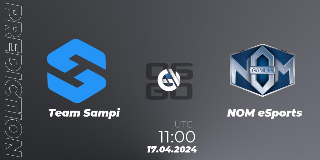 Team Sampi vs NOM eSports: Match Prediction. 17.04.2024 at 12:00, Counter-Strike (CS2), CCT Season 2 Europe Series 1 Closed Qualifier