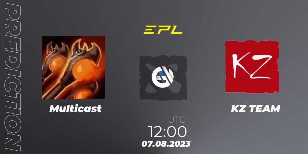 Multicast vs KZ TEAM: Match Prediction. 07.08.2023 at 13:20, Dota 2, European Pro League Season 11