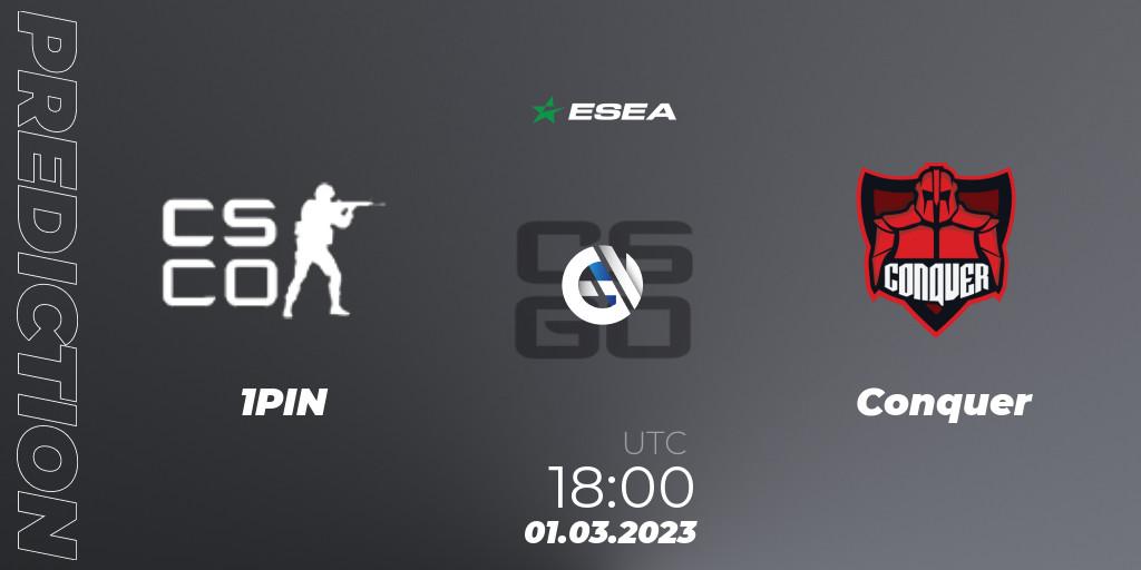 Coalesce vs Conquer: Match Prediction. 01.03.23, CS2 (CS:GO), ESEA Season 44: Advanced Division - Europe