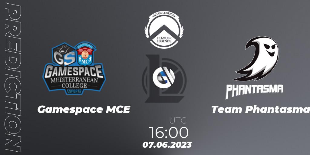 Gamespace MCE vs Team Phantasma: Match Prediction. 07.06.2023 at 16:00, LoL, Greek Legends League Summer 2023