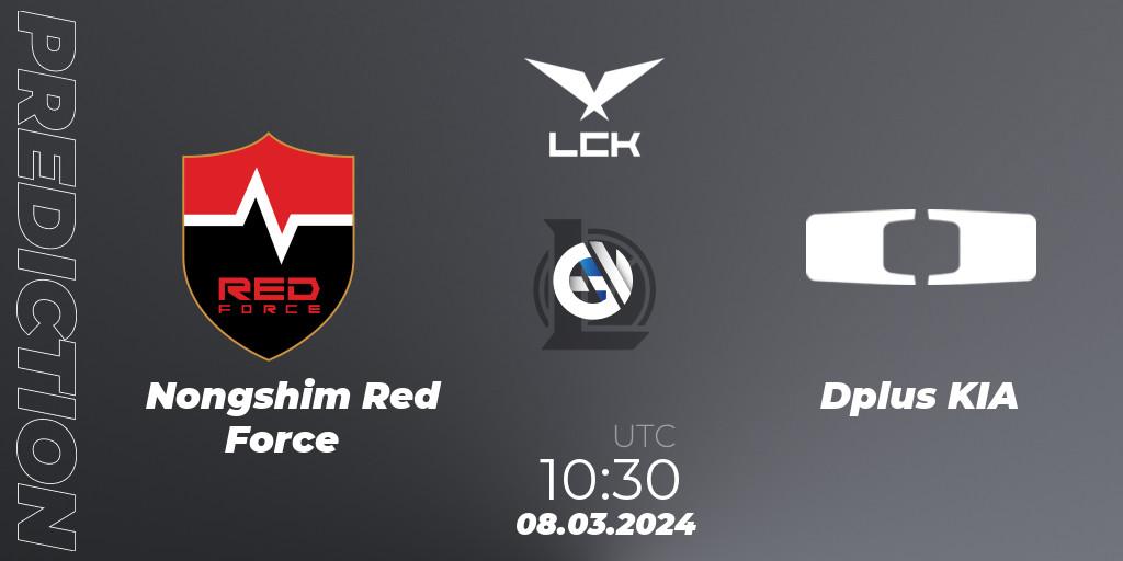 Nongshim Red Force vs Dplus KIA: Match Prediction. 08.03.24, LoL, LCK Spring 2024 - Group Stage
