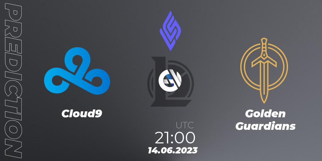Cloud9 vs Golden Guardians: Match Prediction. 14.06.23, LoL, LCS Summer 2023 - Group Stage