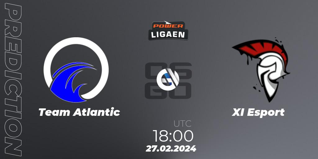 Team Atlantic vs XI Esport: Match Prediction. 27.02.24, CS2 (CS:GO), Dust2.dk Ligaen Season 25