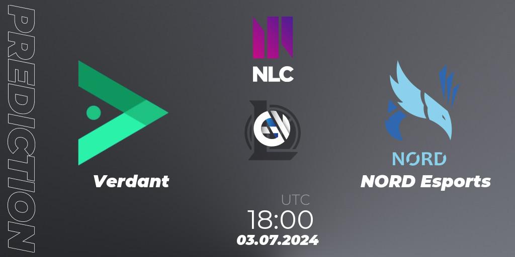Verdant vs NORD Esports: Match Prediction. 03.07.2024 at 18:00, LoL, NLC 1st Division Summer 2024