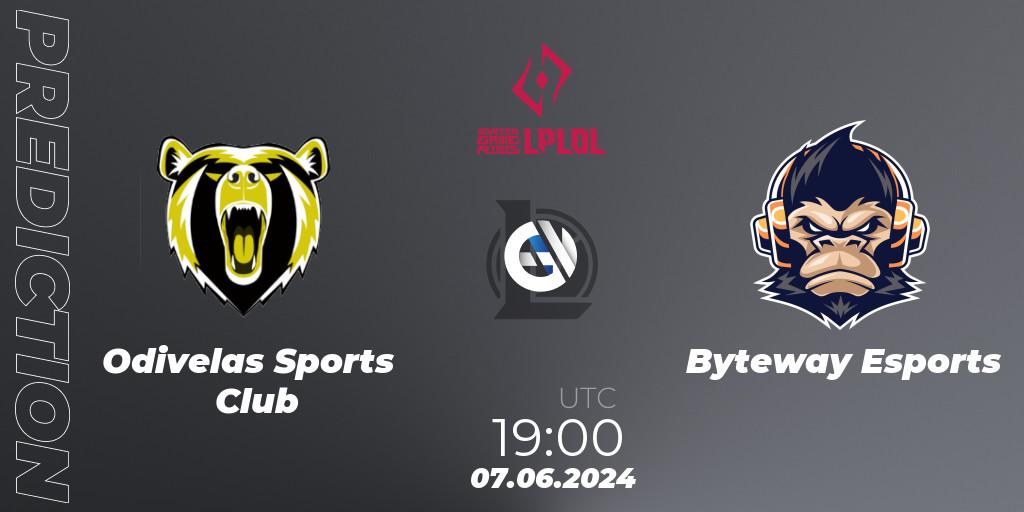Odivelas Sports Club vs Byteway Esports: Match Prediction. 07.06.2024 at 19:00, LoL, LPLOL Split 2 2024