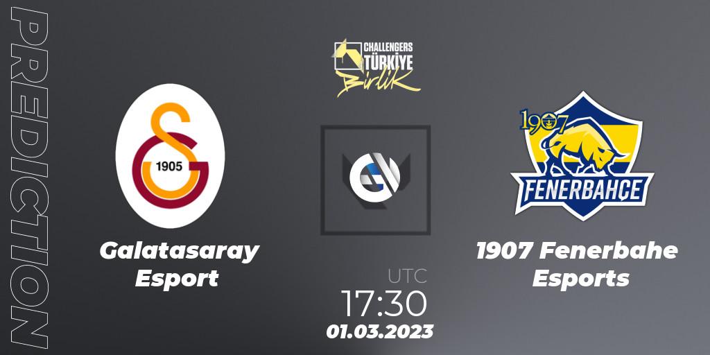 Galatasaray Esport vs 1907 Fenerbahçe Esports: Match Prediction. 01.03.2023 at 18:30, VALORANT, VALORANT Challengers 2023 Turkey: Birlik Split 1