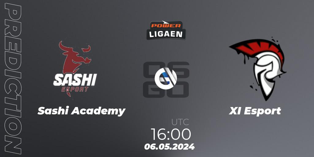 Sashi Academy vs XI Esport: Match Prediction. 06.05.2024 at 16:00, Counter-Strike (CS2), Dust2.dk Ligaen Season 26