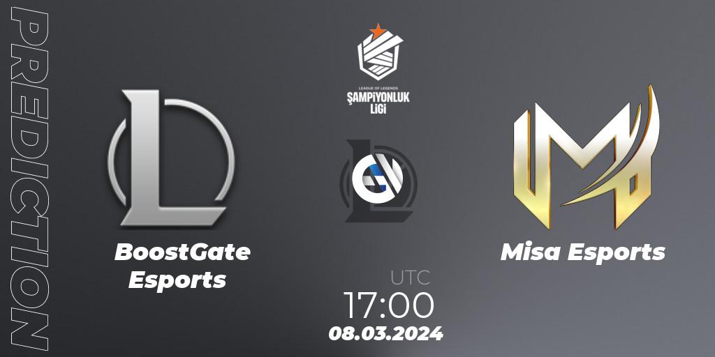 BoostGate Esports vs Misa Esports: Match Prediction. 08.03.2024 at 17:00, LoL, TCL Winter 2024
