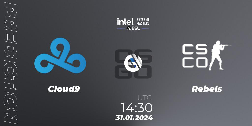 Cloud9 vs Rebels Gaming: Match Prediction. 31.01.24, CS2 (CS:GO), IEM Katowice 2024 Play-in