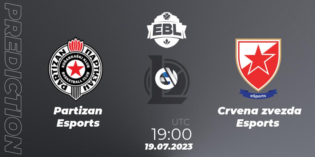 Partizan Esports vs Crvena zvezda Esports: Match Prediction. 19.07.23, LoL, Esports Balkan League Season 13