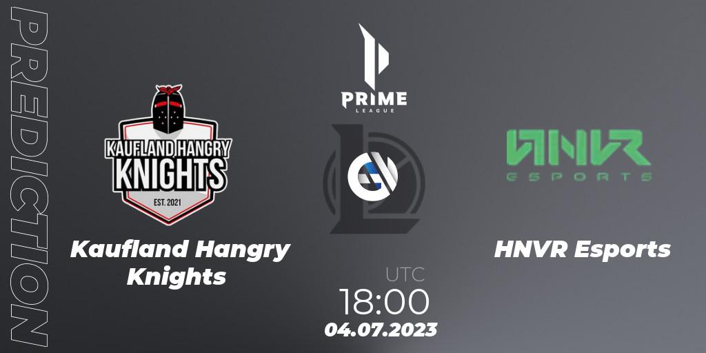 Kaufland Hangry Knights vs HNVR Esports: Match Prediction. 04.07.2023 at 18:00, LoL, Prime League 2nd Division Summer 2023