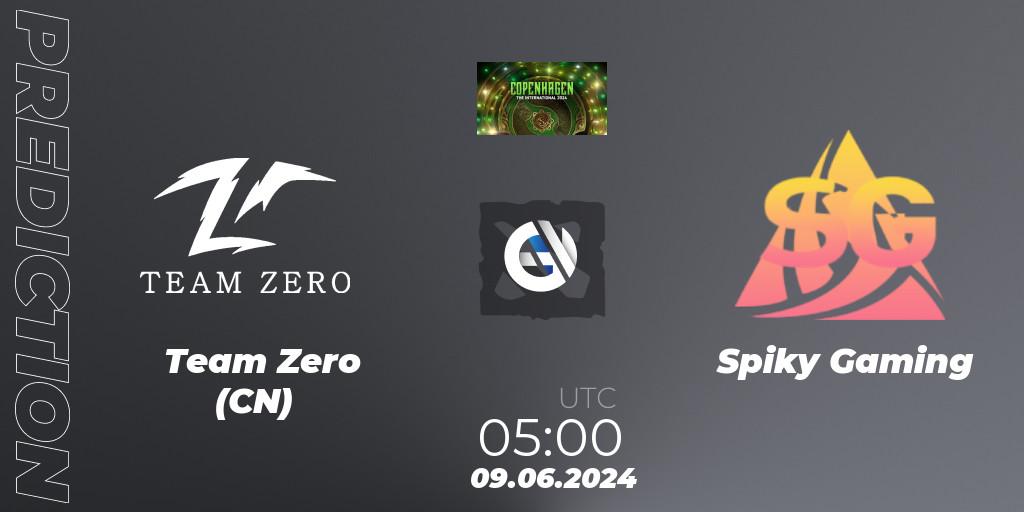 Team Zero (CN) vs Spiky Gaming: Match Prediction. 09.06.2024 at 05:00, Dota 2, The International 2024 - China Closed Qualifier