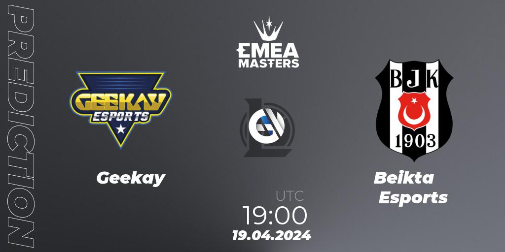Geekay vs Beşiktaş Esports: Match Prediction. 19.04.24, LoL, EMEA Masters Spring 2024 - Group Stage