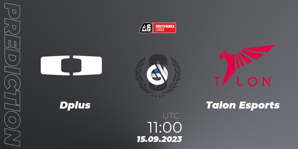 Dplus vs Talon Esports: Match Prediction. 15.09.2023 at 11:00, Rainbow Six, South Korea League 2023 - Stage 2