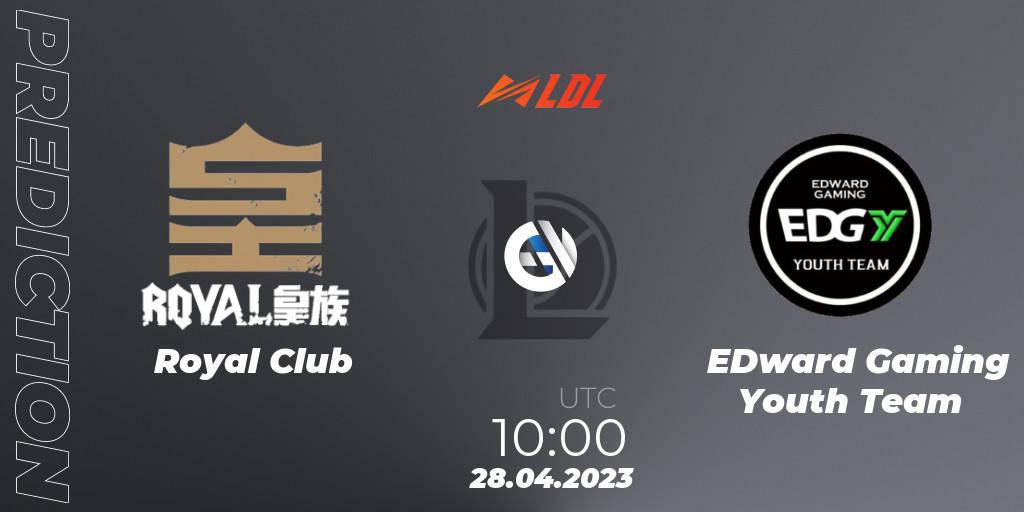 Royal Club vs EDward Gaming Youth Team: Match Prediction. 28.04.2023 at 10:00, LoL, LDL 2023 - Regular Season - Stage 2