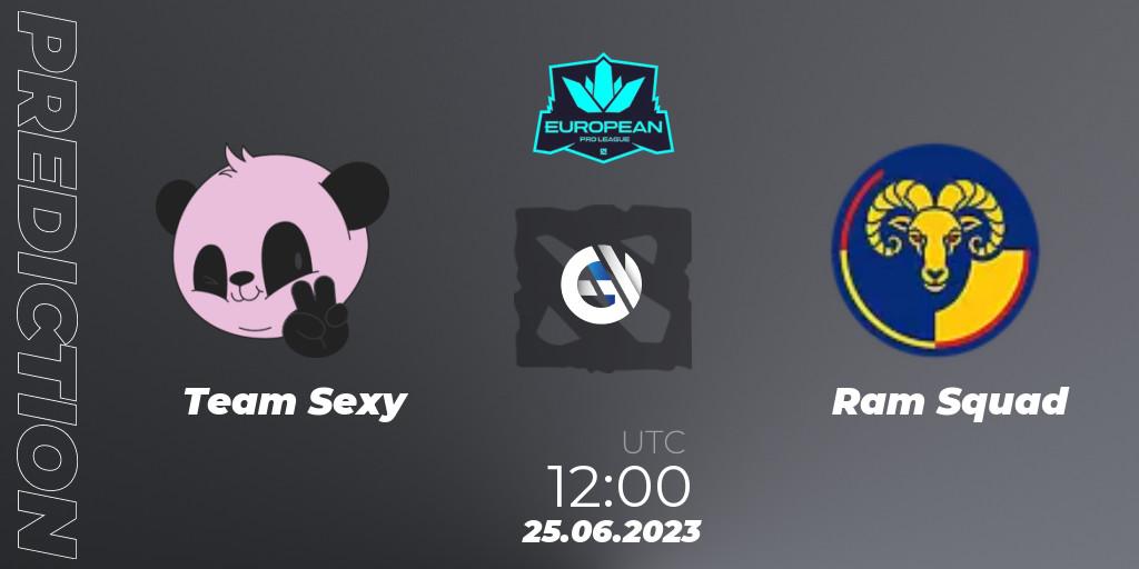 Team Sexy vs Ram Squad: Match Prediction. 25.06.23, Dota 2, European Pro League Season 10