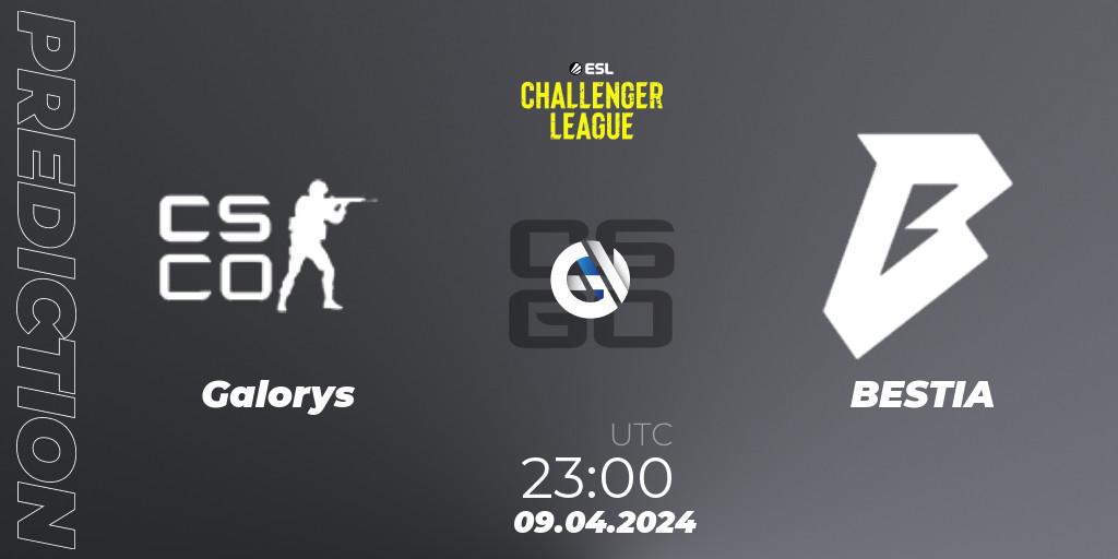 Galorys vs BESTIA: Match Prediction. 09.04.24, CS2 (CS:GO), ESL Challenger League Season 47: South America