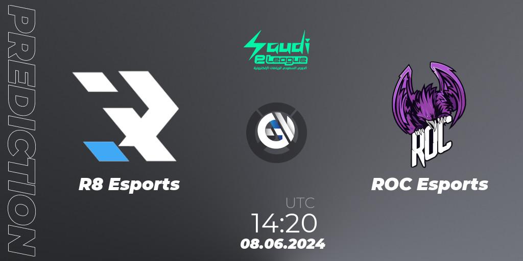 R8 Esports vs ROC Esports: Match Prediction. 08.06.2024 at 14:20, Overwatch, Saudi eLeague 2024 - Major 2