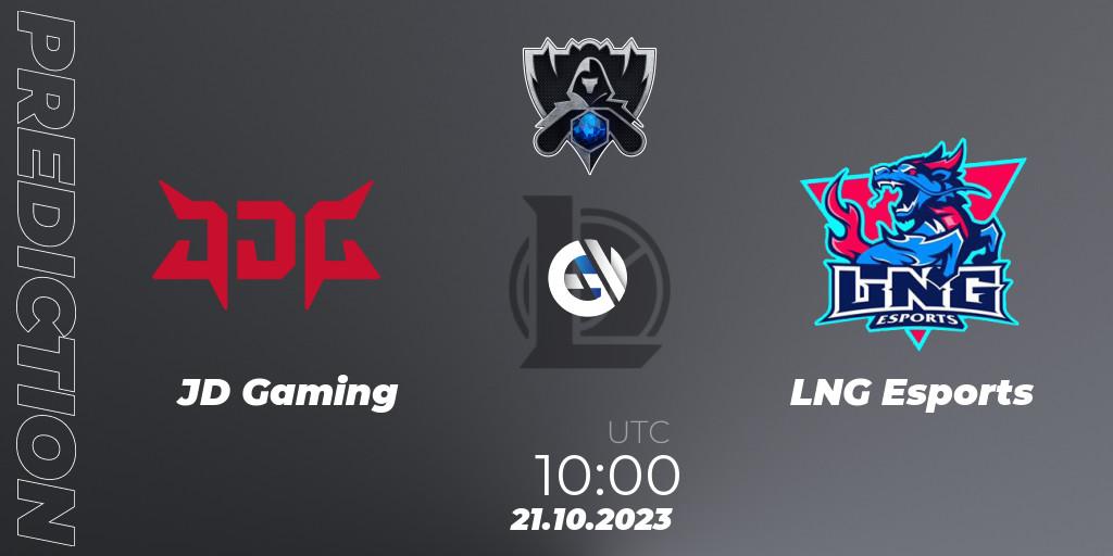 JD Gaming vs LNG Esports: Match Prediction. 21.10.23, LoL, Worlds 2023 LoL - Group Stage