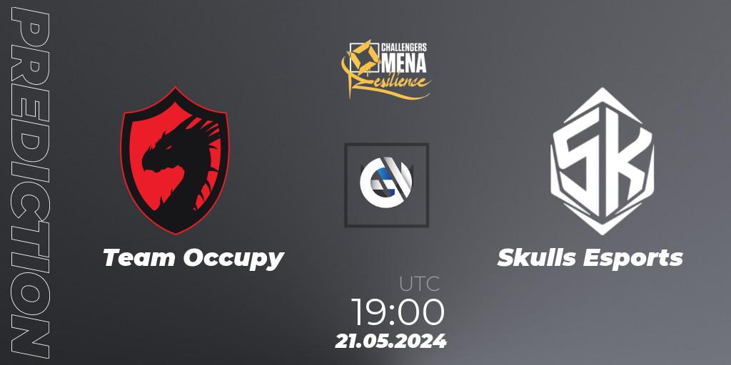 Team Occupy vs Skulls Esports: Match Prediction. 21.05.2024 at 19:00, VALORANT, VALORANT Challengers 2024 MENA: Resilience Split 2 - Levant and North Africa