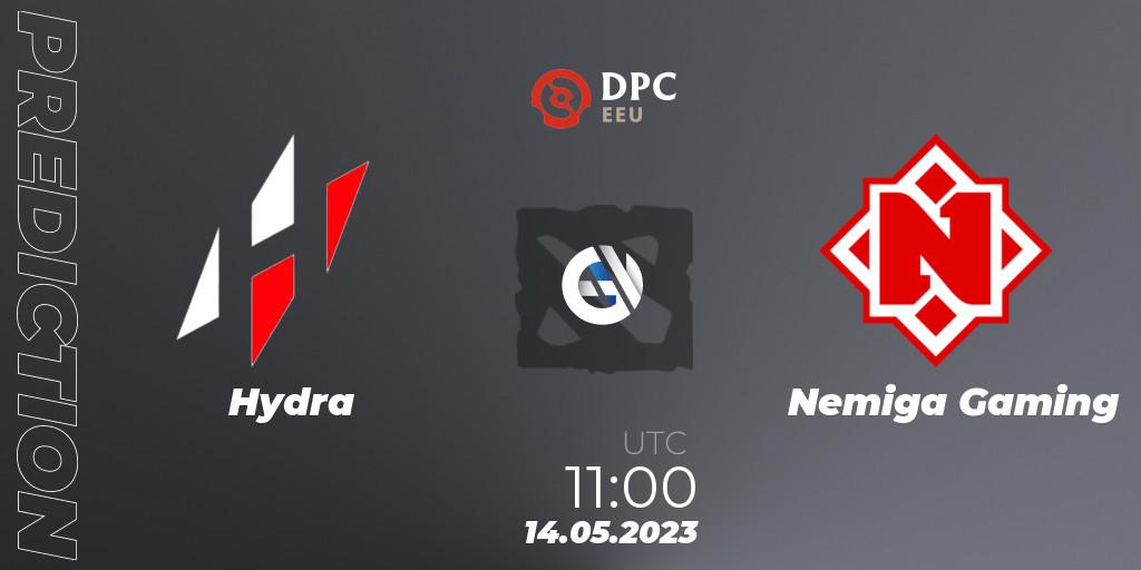 Hydra vs Nemiga Gaming: Match Prediction. 14.05.23, Dota 2, DPC 2023 Tour 3: EEU Division I (Upper)