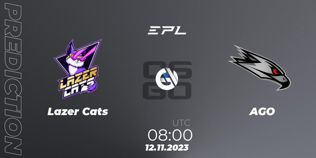 Lazer Cats vs AGO: Match Prediction. 12.11.23, CS2 (CS:GO), European Pro League Season 12: Division 2