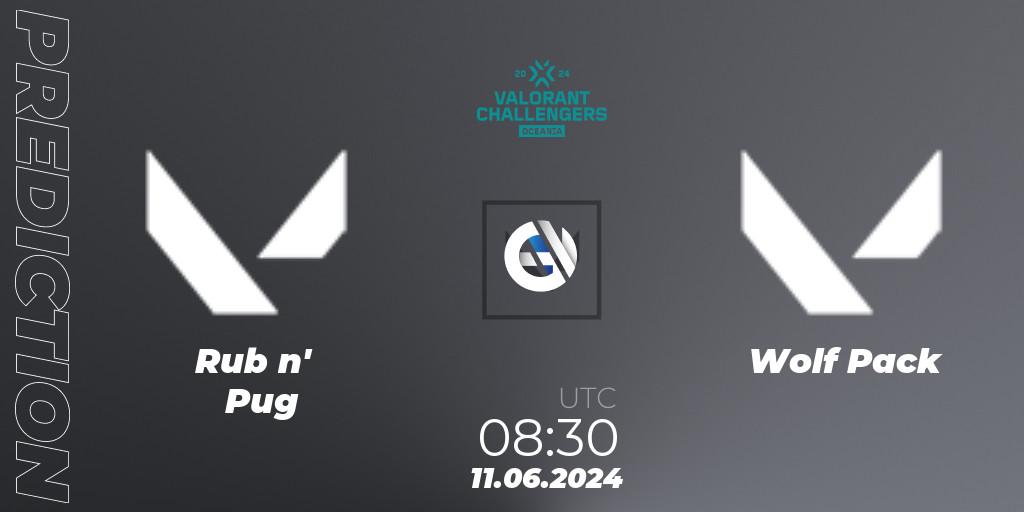 Rub n' Pug vs Wolf Pack: Match Prediction. 11.06.2024 at 08:30, VALORANT, VALORANT Challengers 2024 Oceania: Split 2