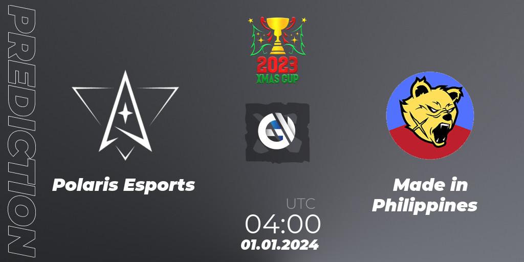 Polaris Esports vs Made in Philippines: Match Prediction. 01.01.24, Dota 2, Xmas Cup 2023