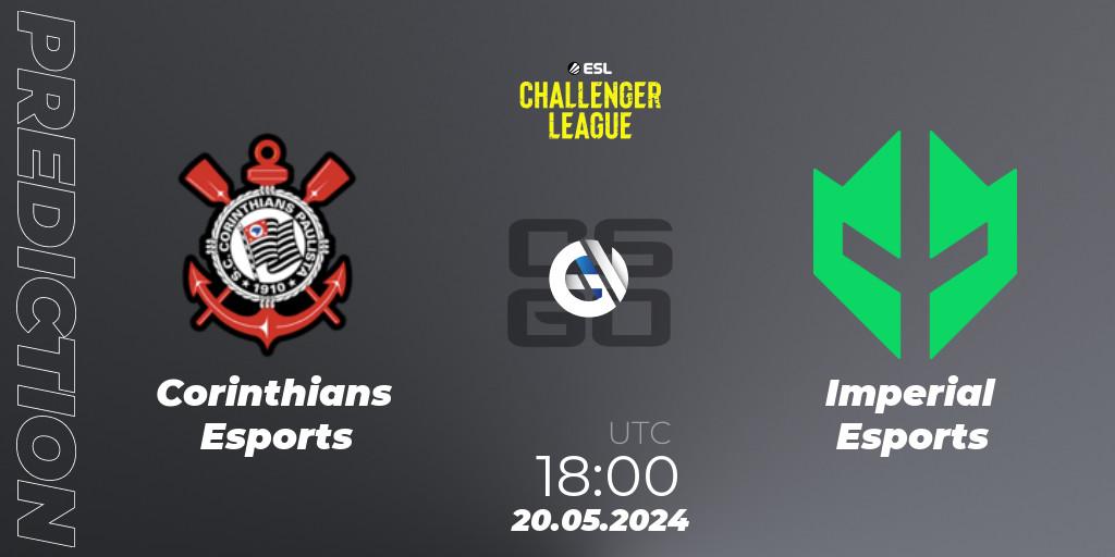 Corinthians Esports vs Imperial Esports: Match Prediction. 20.05.2024 at 18:00, Counter-Strike (CS2), ESL Challenger League Season 47: South America