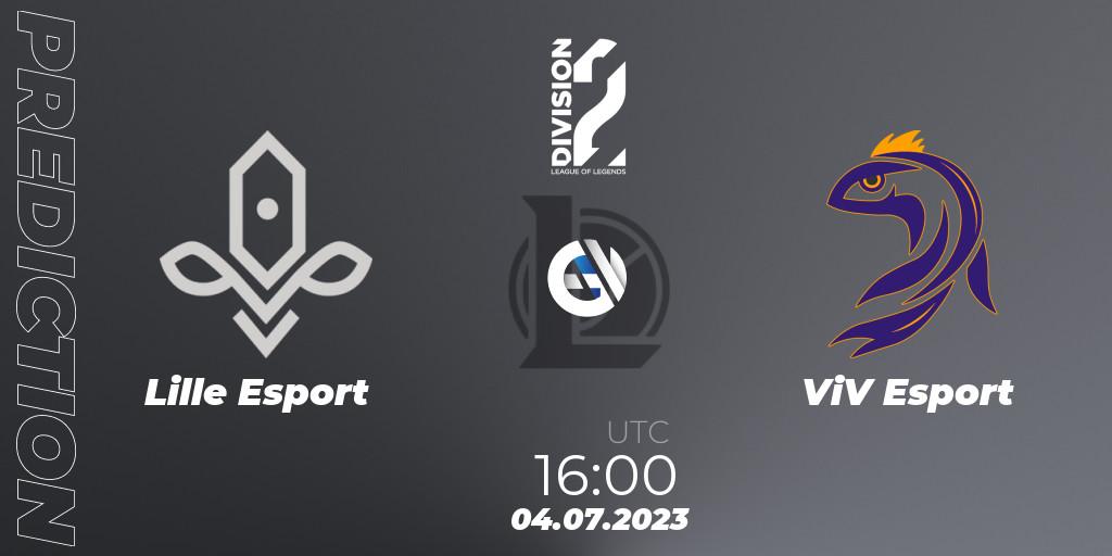 Lille Esport vs ViV Esport: Match Prediction. 04.07.23, LoL, LFL Division 2 Summer 2023 - Group Stage