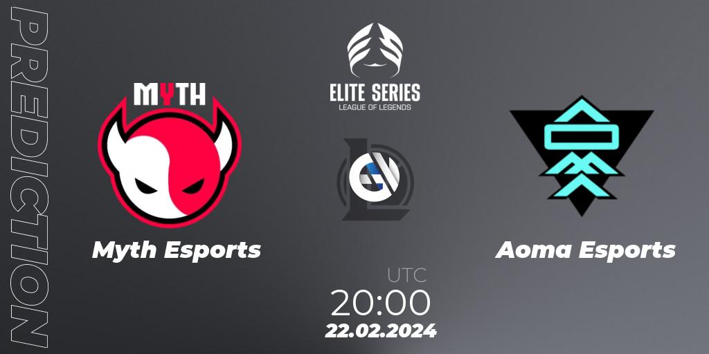 Myth Esports vs Aoma Esports: Match Prediction. 22.02.24, LoL, Elite Series Spring 2024