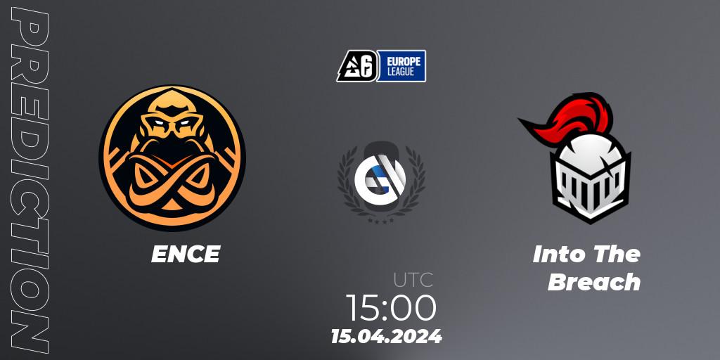 ENCE vs Into The Breach: Match Prediction. 15.04.2024 at 16:00, Rainbow Six, Europe League 2024 - Stage 1