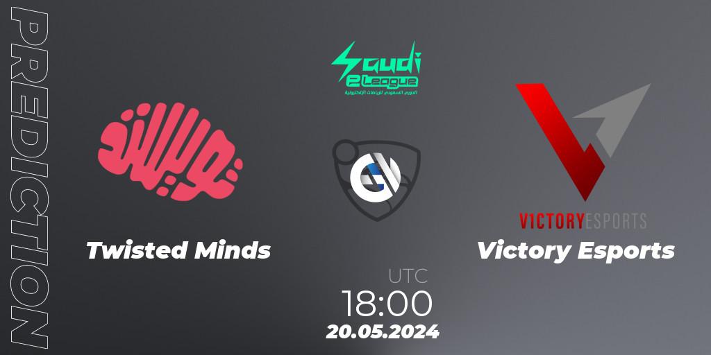 Twisted Minds vs Victory Esports: Match Prediction. 20.05.2024 at 18:00, Rocket League, Saudi eLeague 2024 - Major 2: Online Major Phase 1