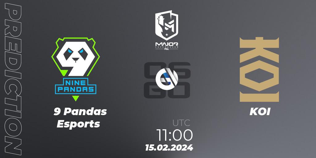 9 Pandas Esports vs KOI: Match Prediction. 15.02.24, CS2 (CS:GO), PGL CS2 Major Copenhagen 2024 Europe RMR