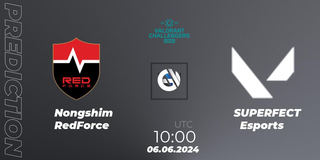 Nongshim RedForce vs SUPERFECT Esports: Match Prediction. 06.06.2024 at 09:00, VALORANT, VALORANT Challengers 2024 Korea: Split 2