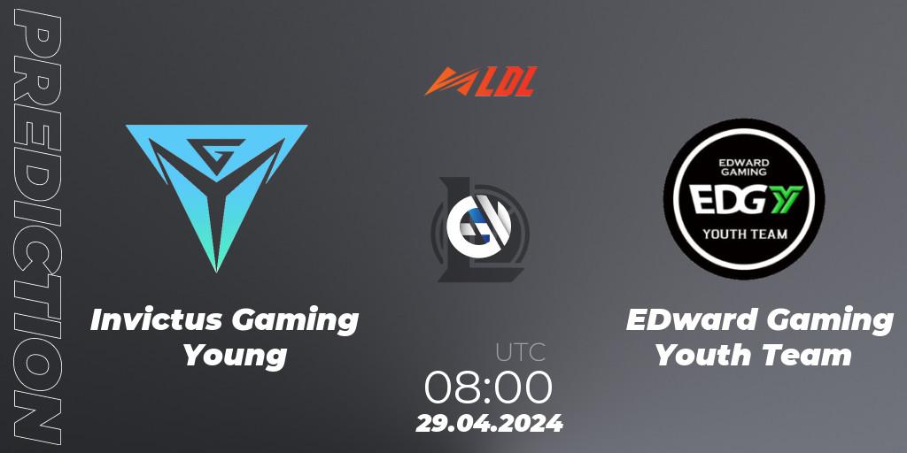 Invictus Gaming Young vs EDward Gaming Youth Team: Match Prediction. 29.04.24, LoL, LDL 2024 - Stage 2