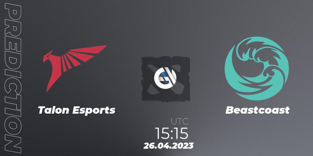 Talon Esports vs Beastcoast: Match Prediction. 26.04.2023 at 15:15, Dota 2, The Berlin Major 2023 ESL - Group Stage