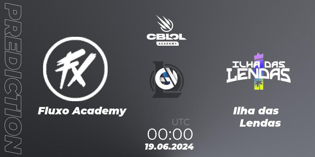 Fluxo Academy vs Ilha das Lendas: Match Prediction. 19.06.2024 at 00:00, LoL, CBLOL Academy 2024