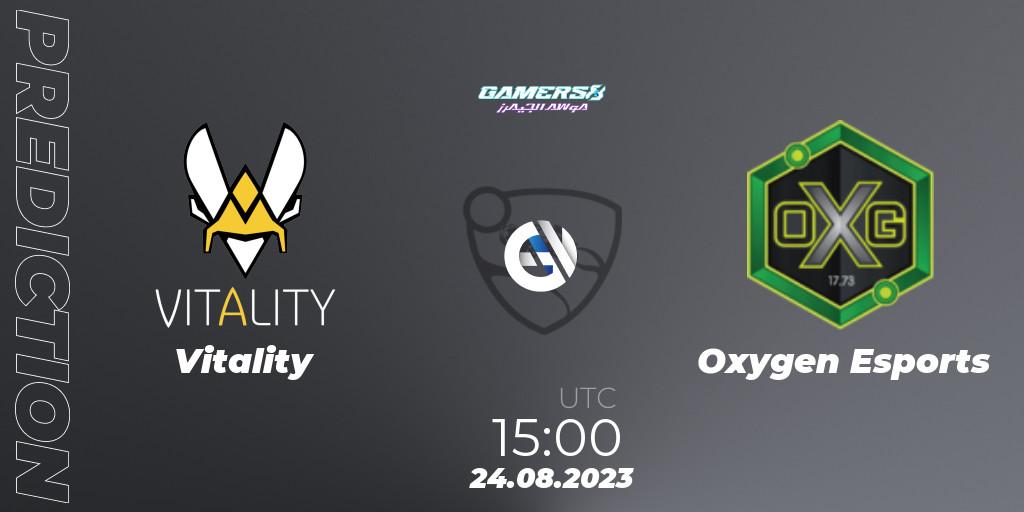 Vitality vs Oxygen Esports: Match Prediction. 24.08.2023 at 15:00, Rocket League, Gamers8 2023