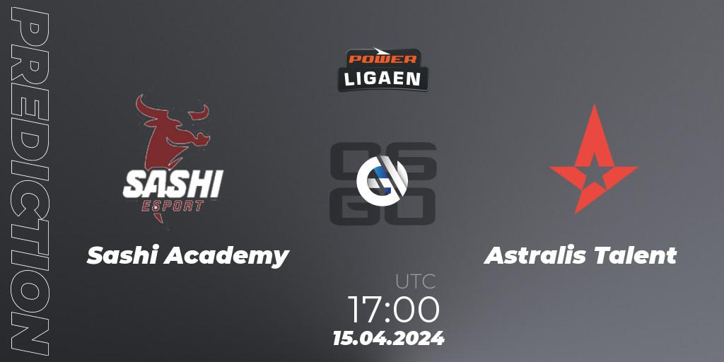Sashi Academy vs Astralis Talent: Match Prediction. 15.04.24, CS2 (CS:GO), Dust2.dk Ligaen Season 26