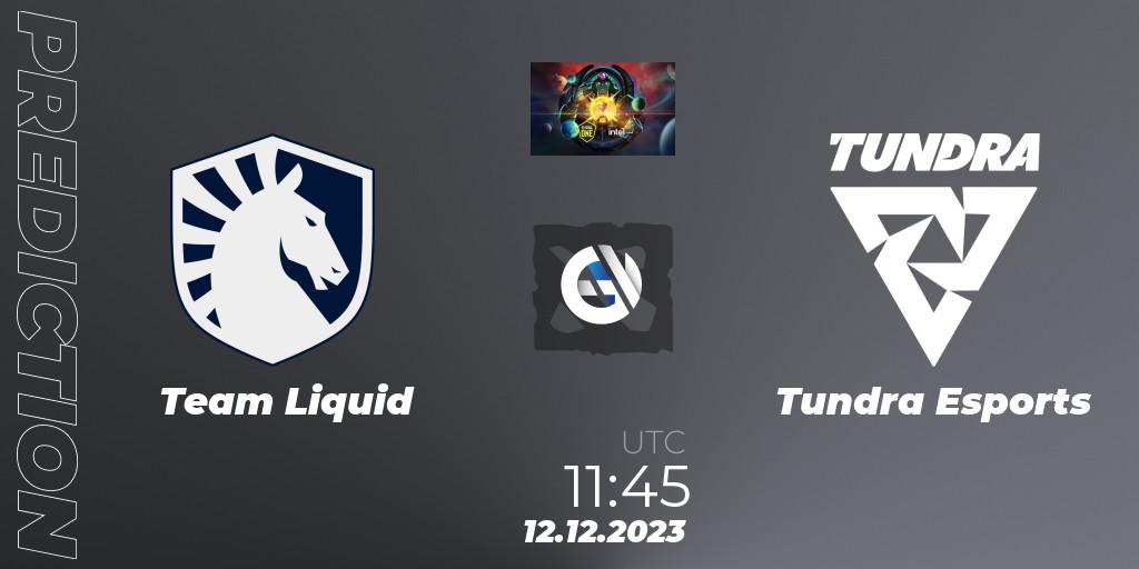 Team Liquid vs Tundra Esports: Match Prediction. 12.12.23, Dota 2, ESL One - Kuala Lumpur 2023
